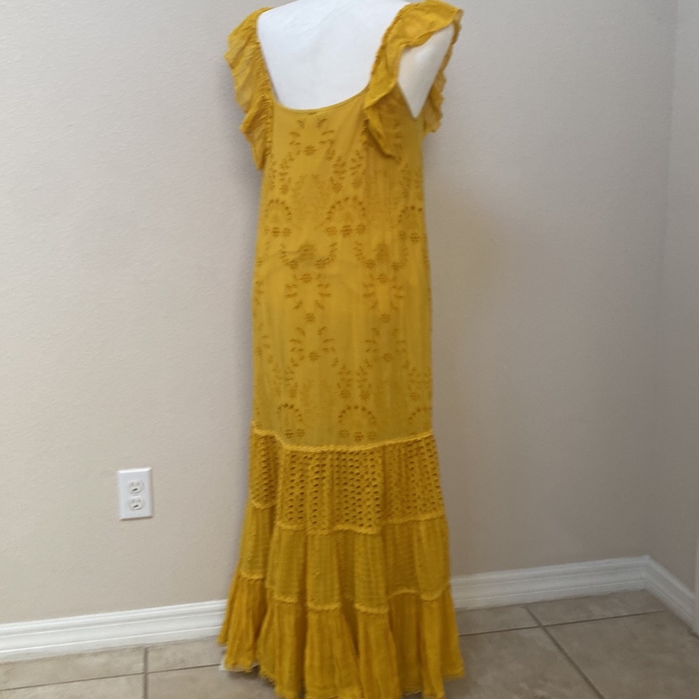 Anthropologie Payal Jain Fallon Dress yellow - Picture 11 of 11